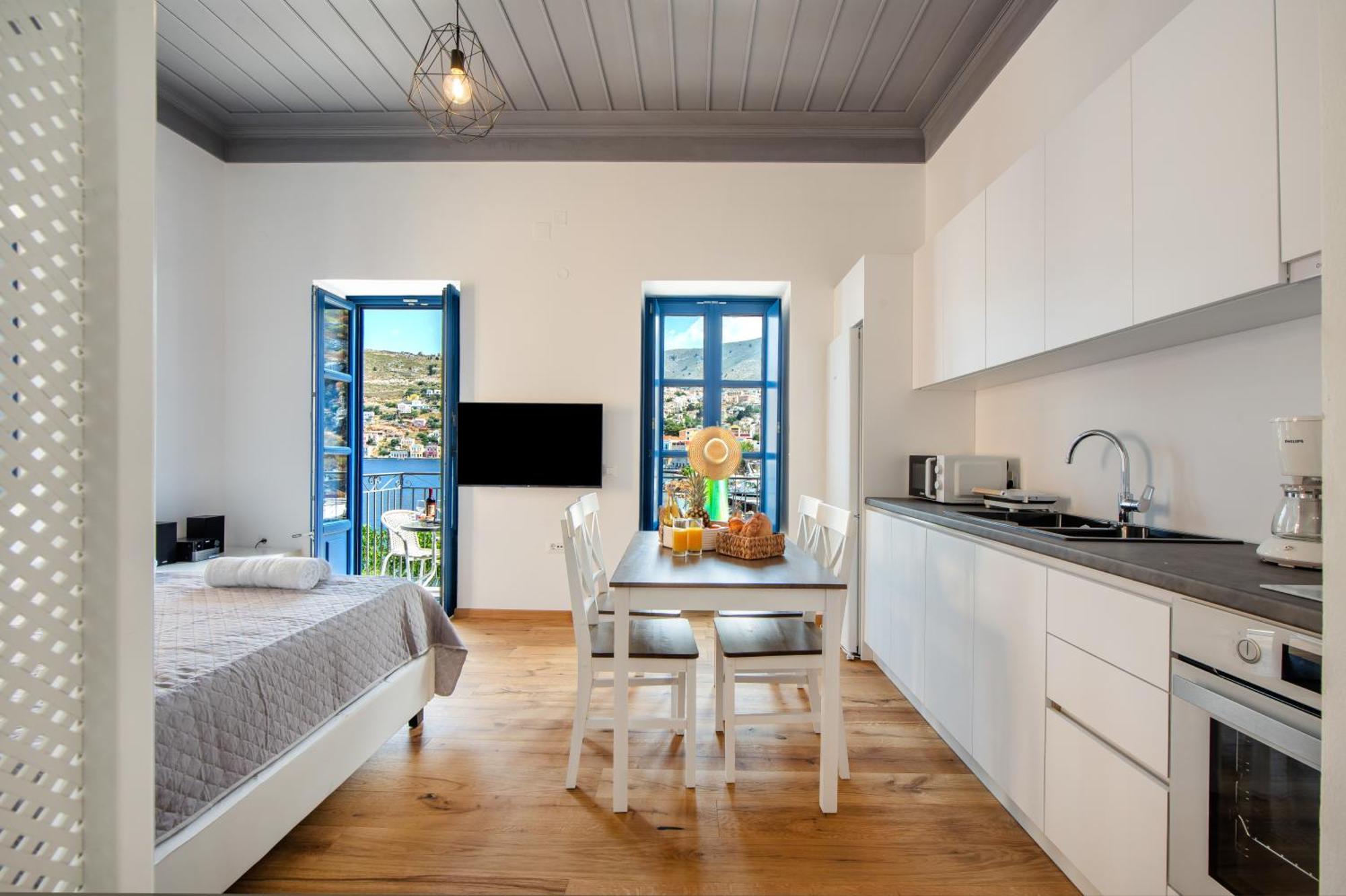 Porto Harani Seaside Apartments Simi Dış mekan fotoğraf